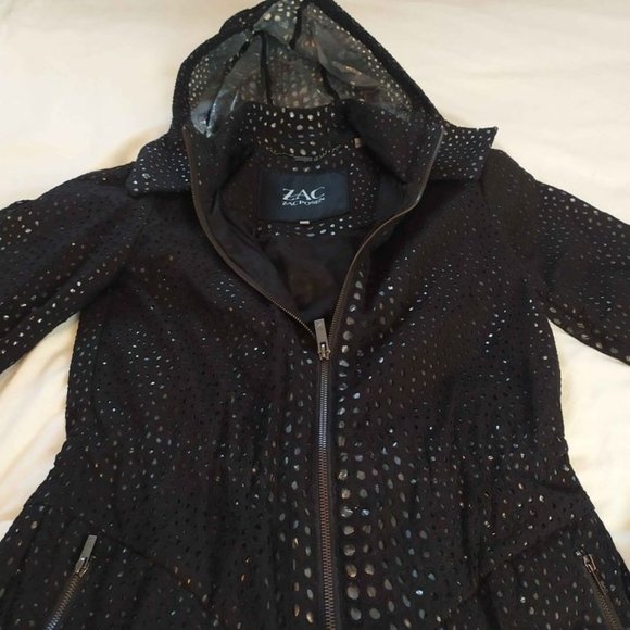 Zac Posen Hooded Trench/Rain Coat XS - Picture 7 of 12